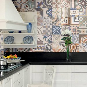 5 tông màu gạch bông ốp bếp thịnh hành nhất!