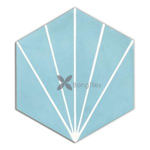 BongTiles - Encaustic handmade hexagon cement tiles B202-2