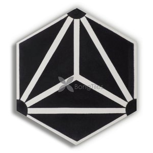 BongTiles - Encaustic handmade hexagon cement tiles B204-1