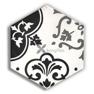 BongTiles - Encaustic handmade hexagon cement tiles B206-1