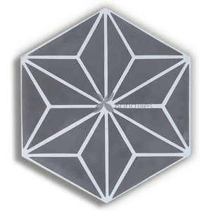 BongTiles - Encaustic handmade hexagon cement tiles B208-1