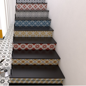 Biến hóa cầu thang nghệ thuật với gạch bông cổ điển