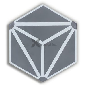 BongTiles - Encaustic handmade hexagon cement tiles B204-5