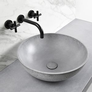 BongTiles- Chậu lavabo đá mài ngày càng được sử dụng trong thiết kế xanh